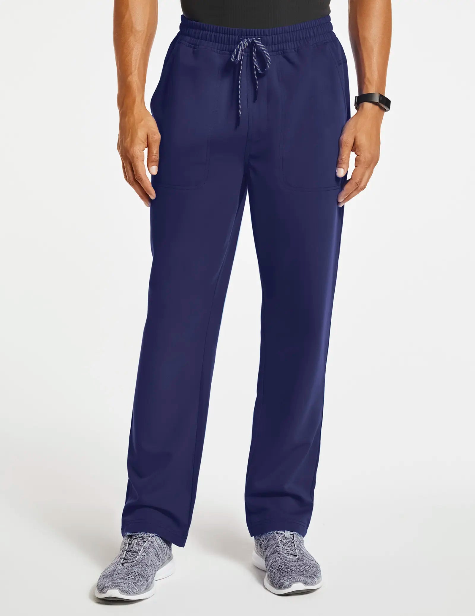 Jaanuu Men's Straight-Leg Scrub Pant - Navy